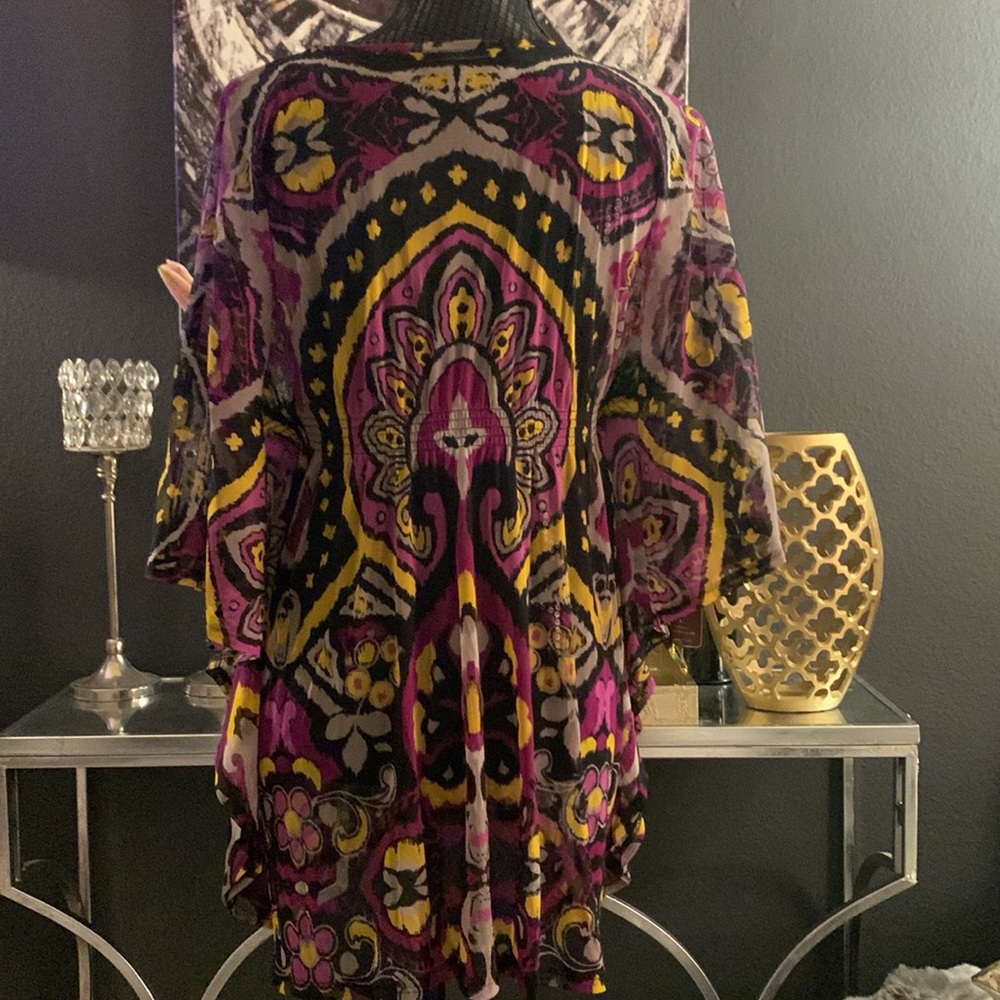 INC Printed Mesh Tunic Top - Picture 3 of 6